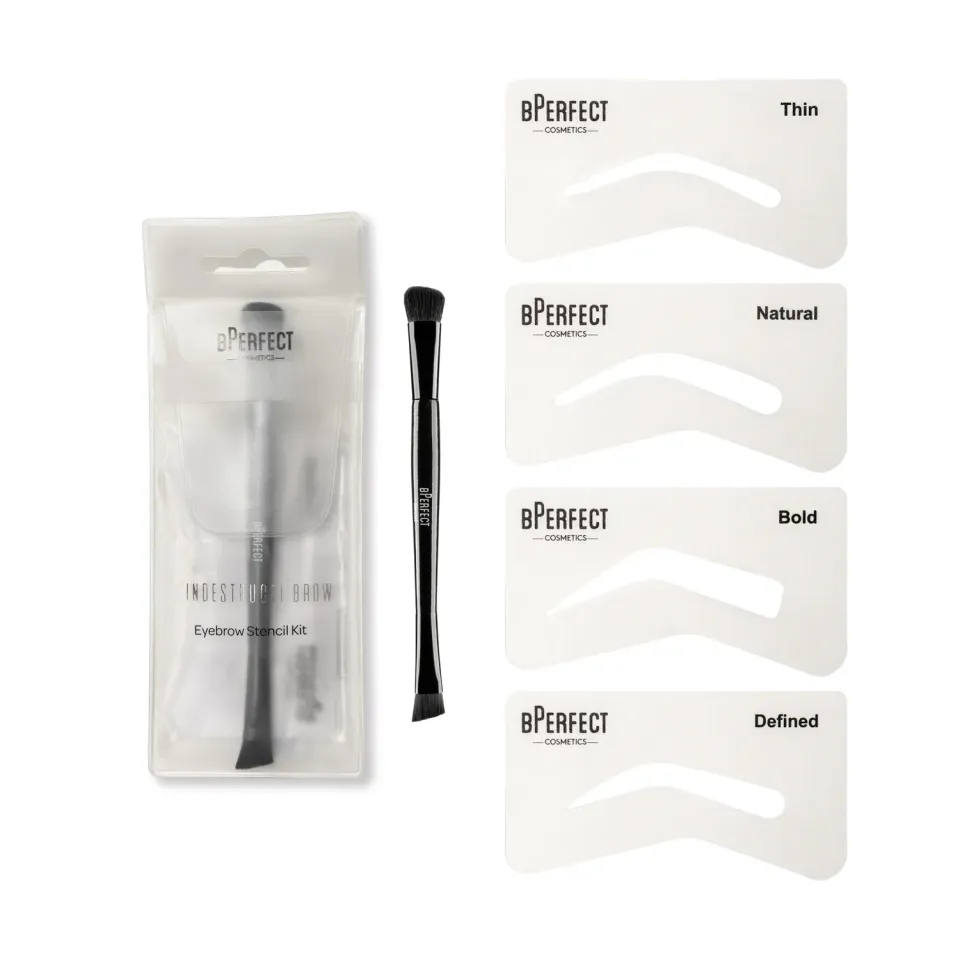 BPerfect IndestructiBrow Eyebrow Stencil Kit wenkbrauwset 4 vormen