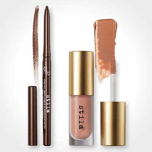 Stila Blue Eyes Bundle eyeliner oogschaduw Damsel Sandy