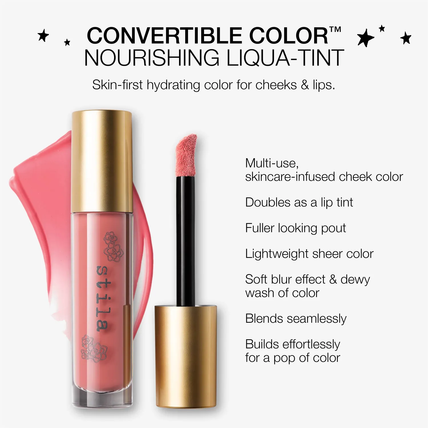 Stila Convertible Color Liqua-Tint blush Flirty Freesia dewy