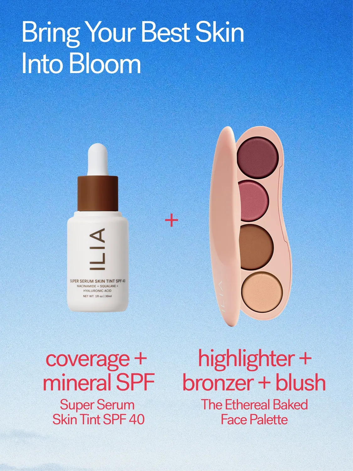 ILIA Skin Tint Ethereal Palette duo make-upset limited