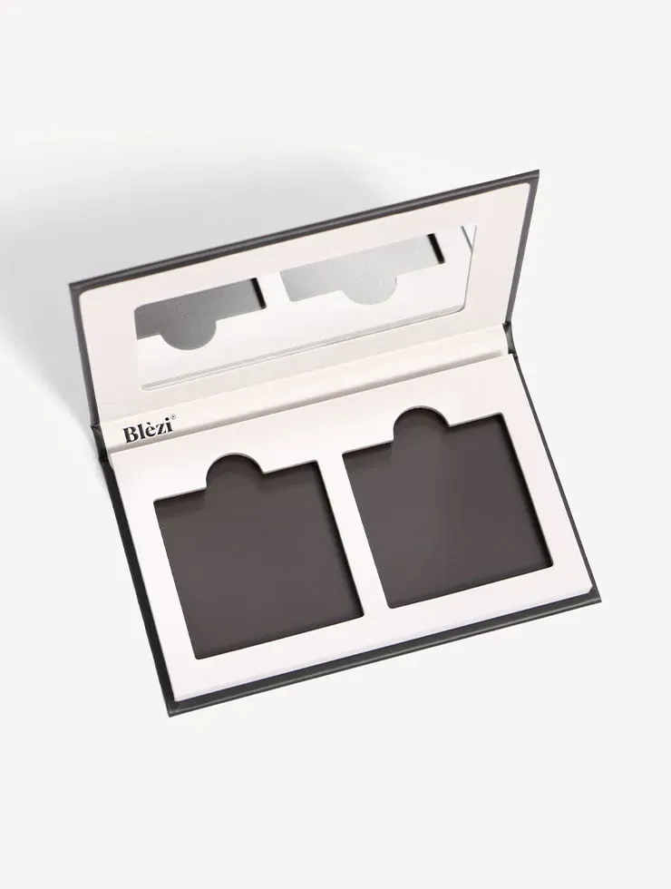 Blezi Face Palette make-up palet zwart 2 vakjes magnetisch