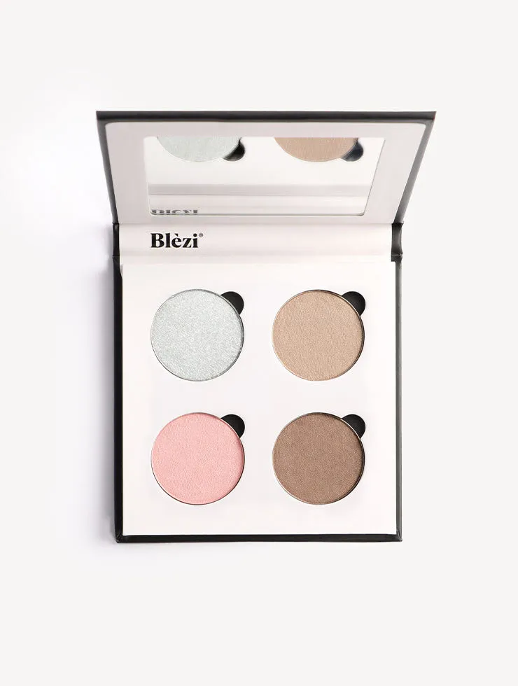 Blezi Daily oogschaduwpalette 4 kleuren zilver-rose
