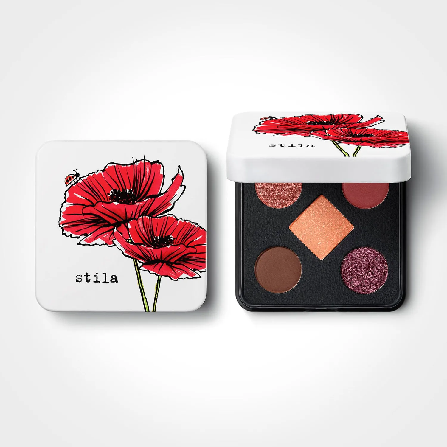Stila Pocket Play Pretty Petal oogschaduwpalette roze shimmer
