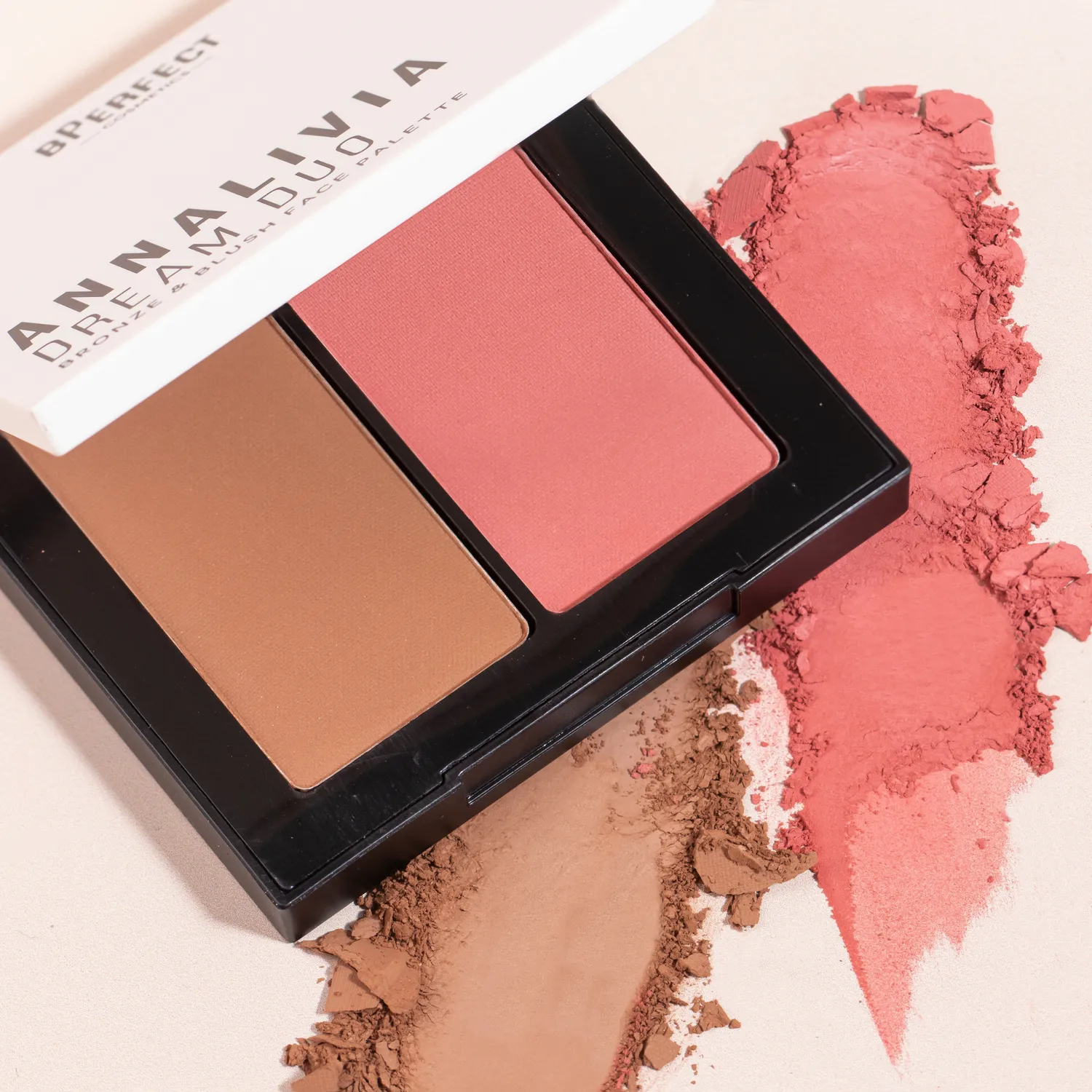 BPerfect Annalivia Dream Duo gezichtspalette 12g mat
