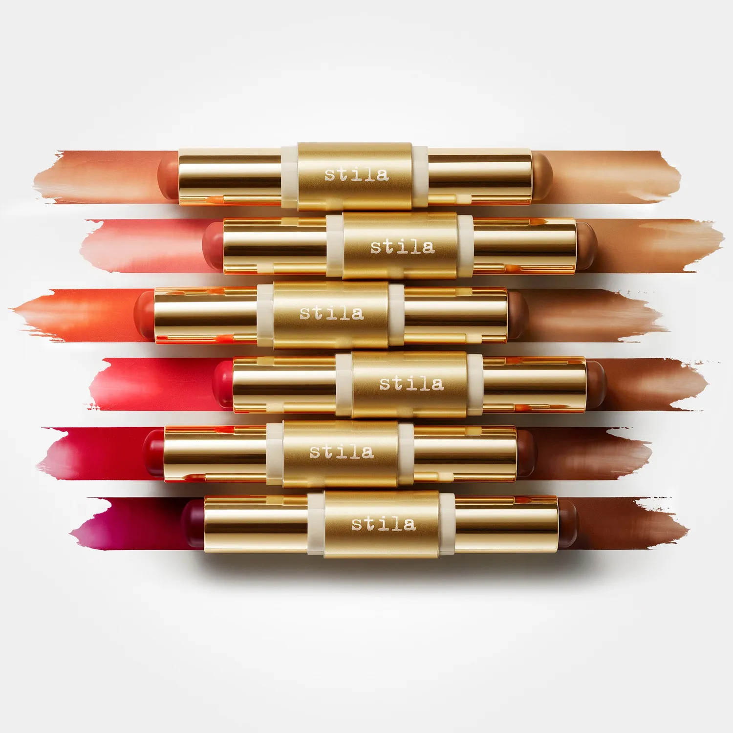 Stila Hydro-Blur Cheek Duo blush apricot golden stick