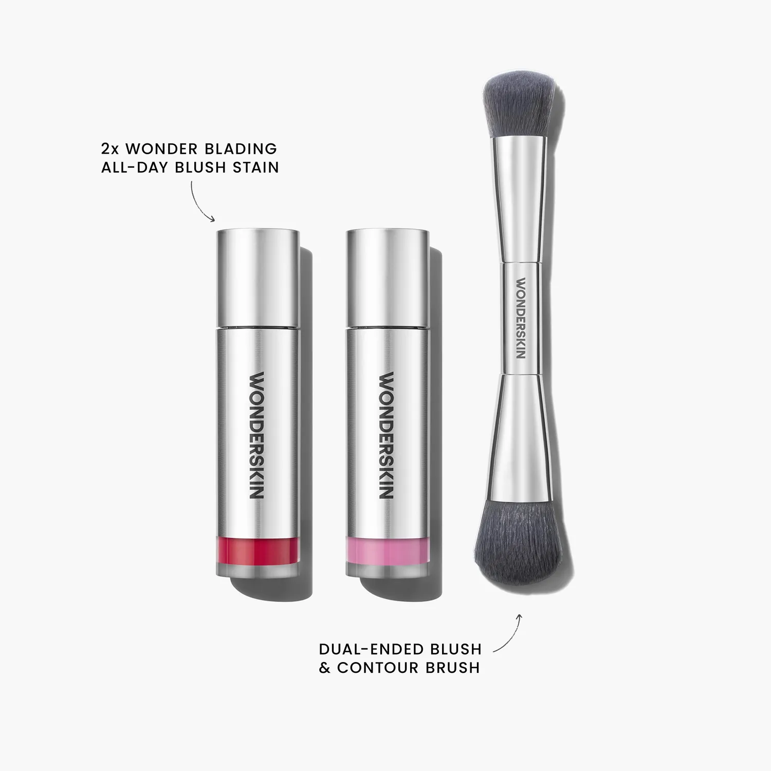 Wonderskin Wonder Blading Brush and Blush Duo blushset