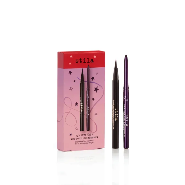 Stila Eye Love This Stay All Day eyeliner duo zwart + pruim full size