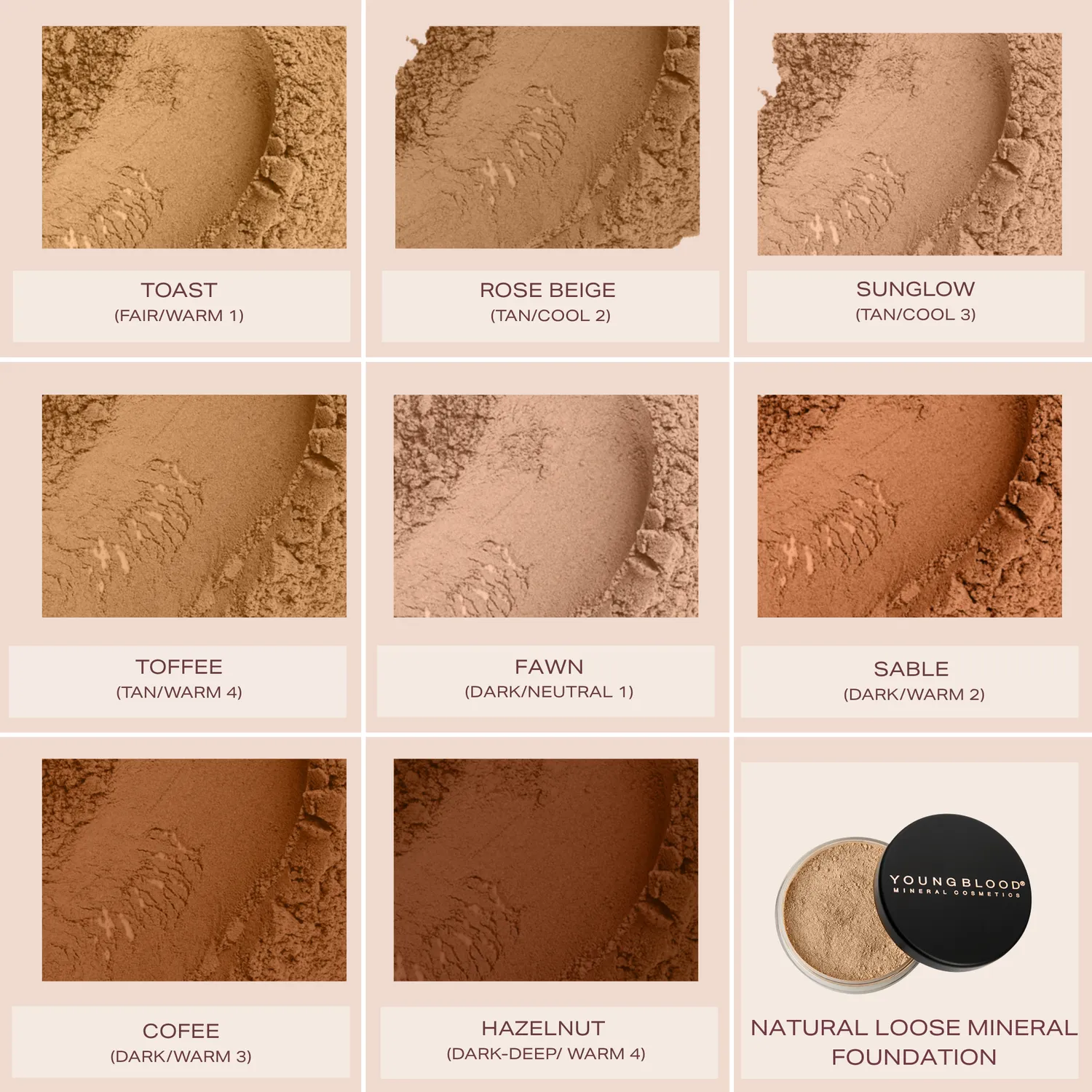 Youngblood Natural Loose Mineral Foundation poeder