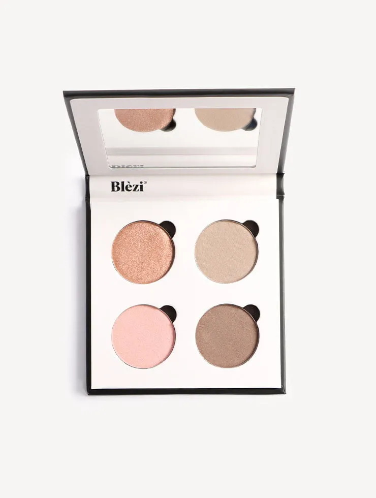 Blezi Nude Eyeshadow Palette oogschaduwpalette 4 kleuren natuurlijk