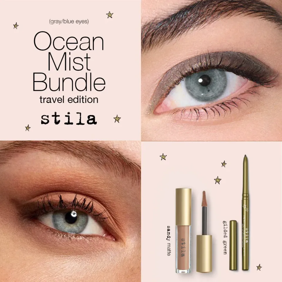 Stila Ocean Mist Reisset eyeliner oogschaduw groen 2-delig