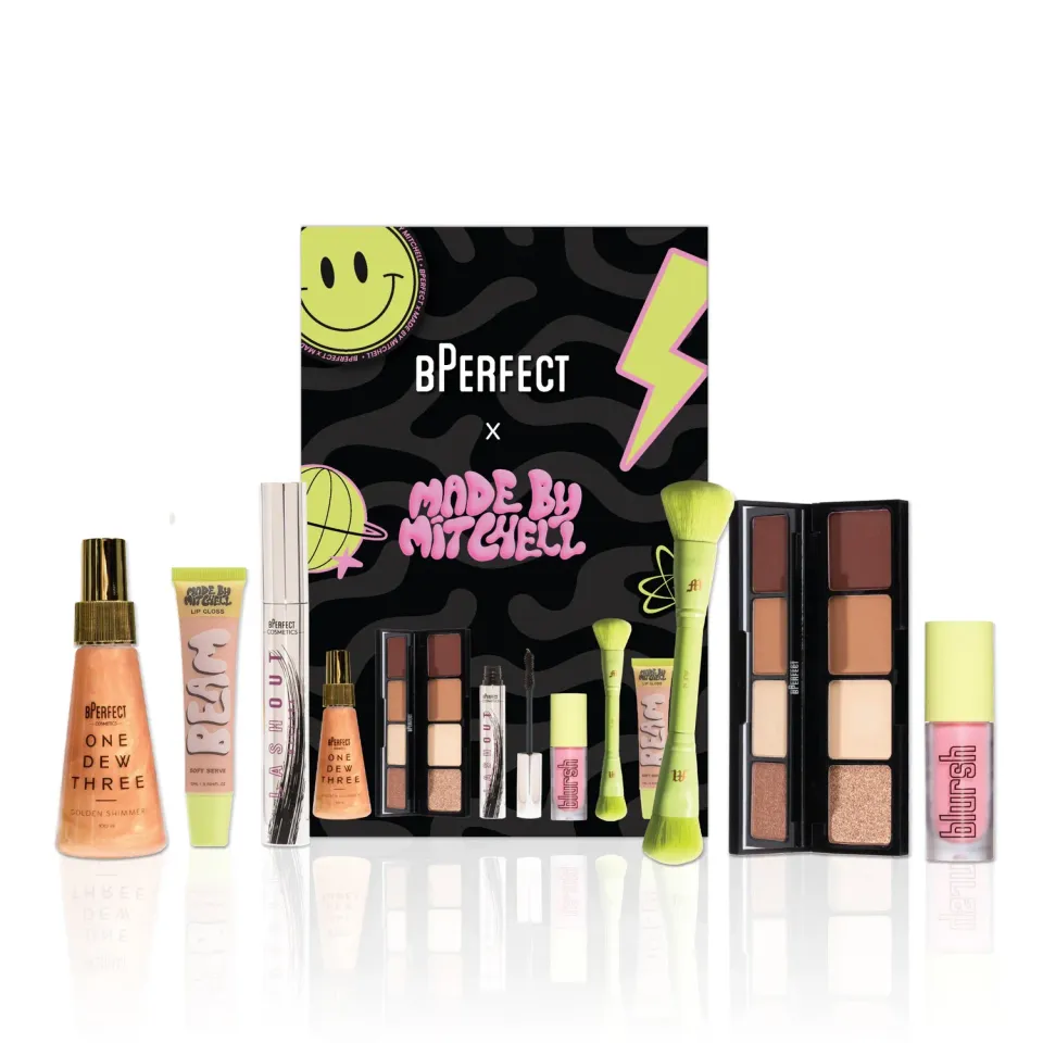 BPerfect x Made By Mitchell Ultimate Collab make-up set complete