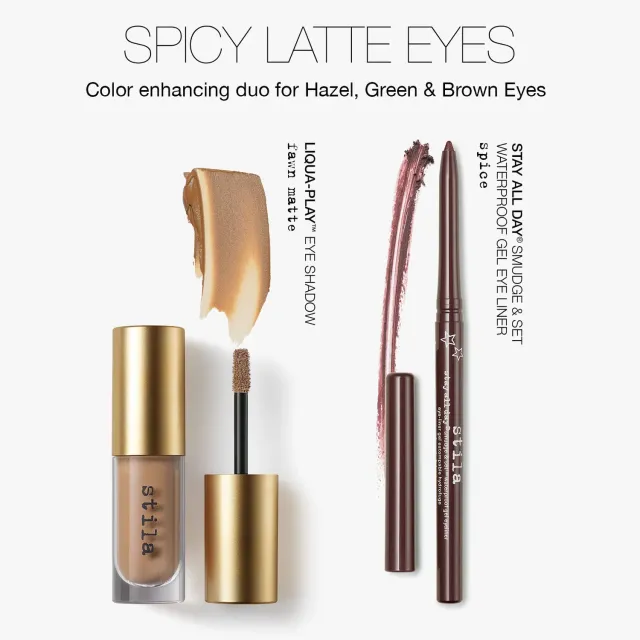 Stila Spicy Latte Eyes oogschaduw duo Fawn Matte warm mat