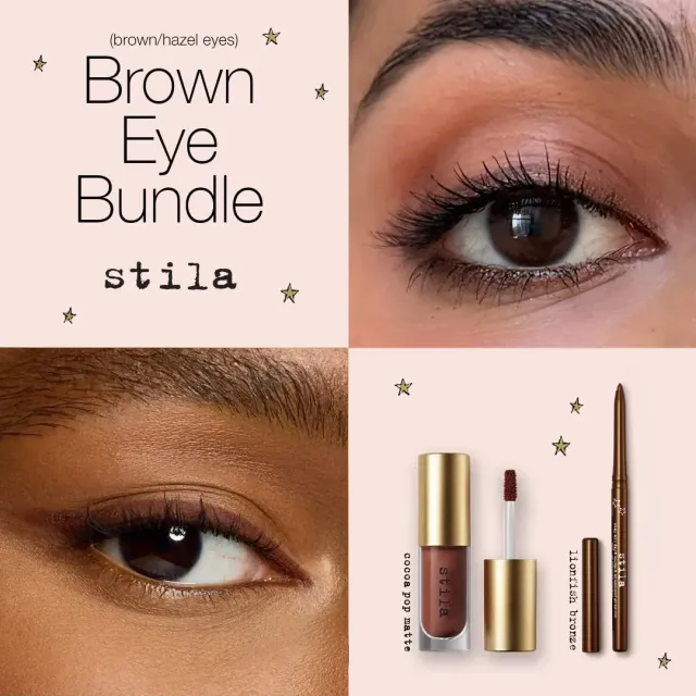 Stila Brown Eyes oogmake-up set bronze 2-delig waterproof