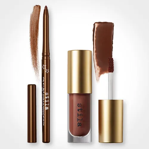 Stila Brown Eyes oogmake-up set bronze 2-delig waterproof