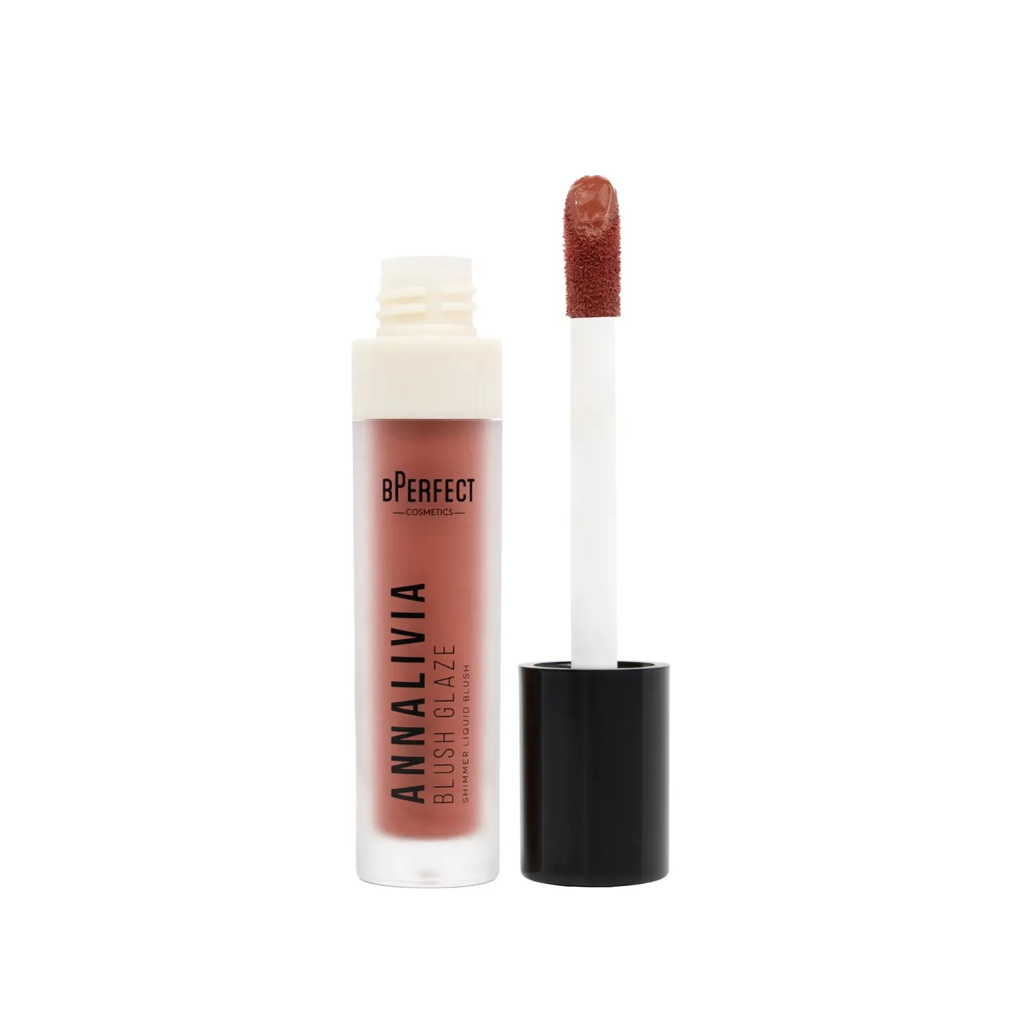 BPerfect Annalivia Blush Glaze vloeibare blush Peach shimmer