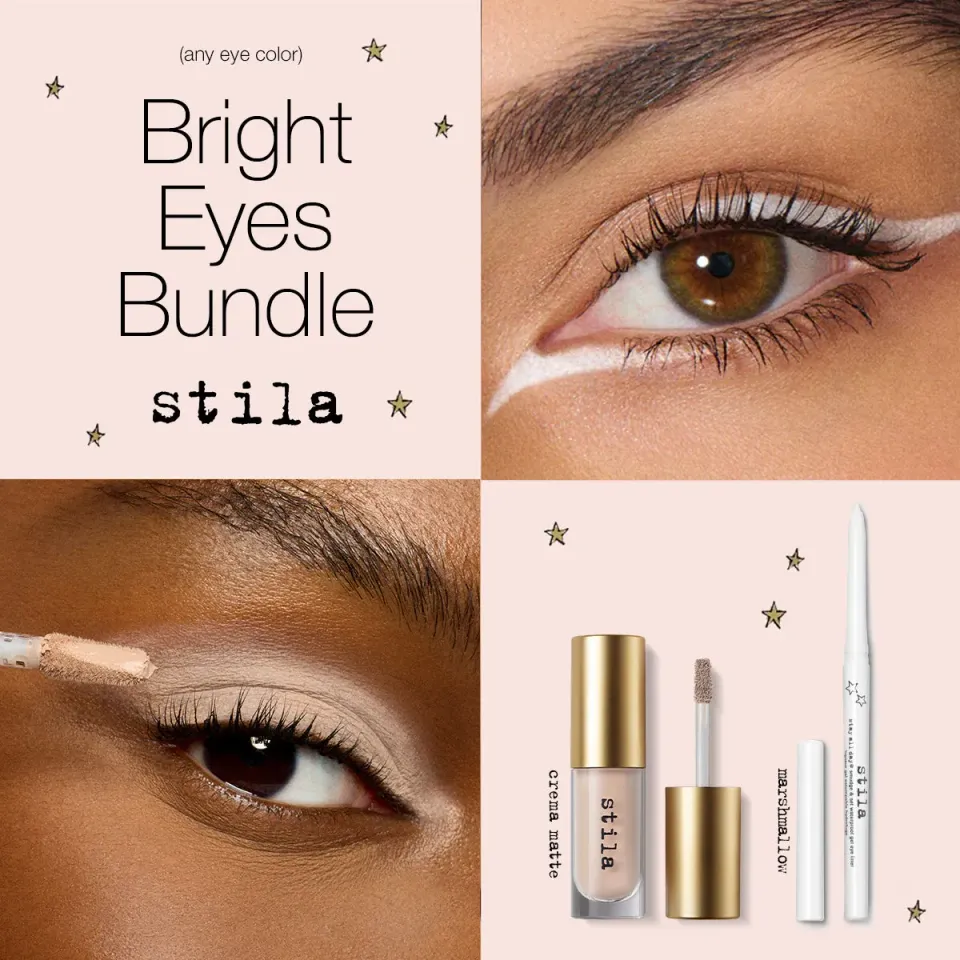 Stila Bright Eye Bundle eyeliner oogschaduw Marshmallow Crema