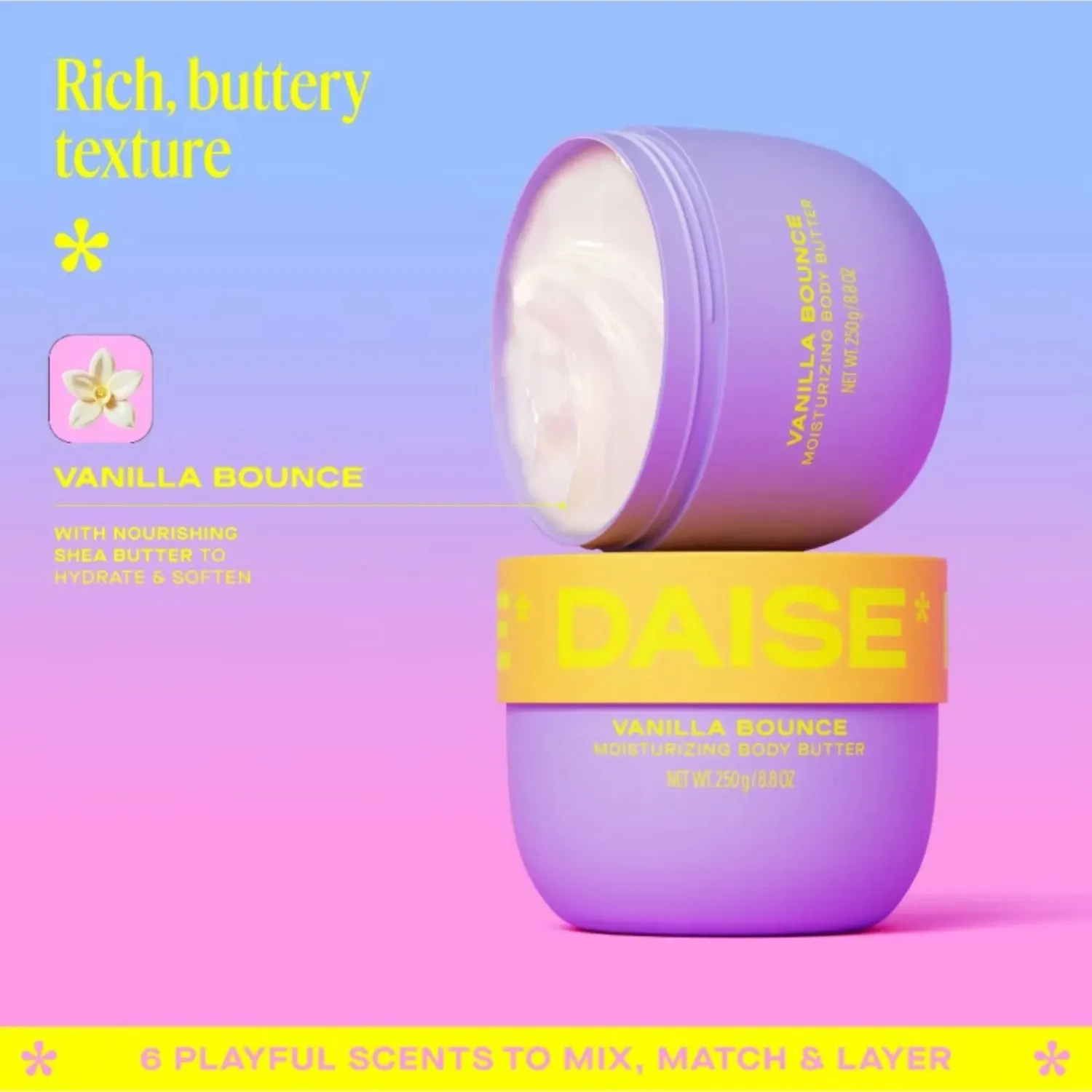 BPerfect Daise Body Butter 250g coconut rijke voeding