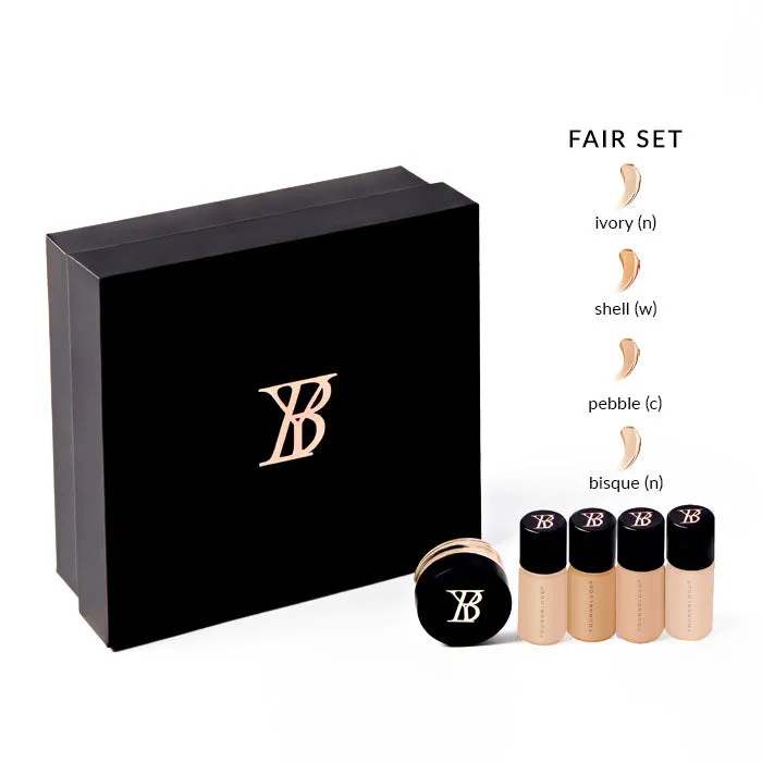 Youngblood Liquid Mineral Foundation Minis proefset Fair