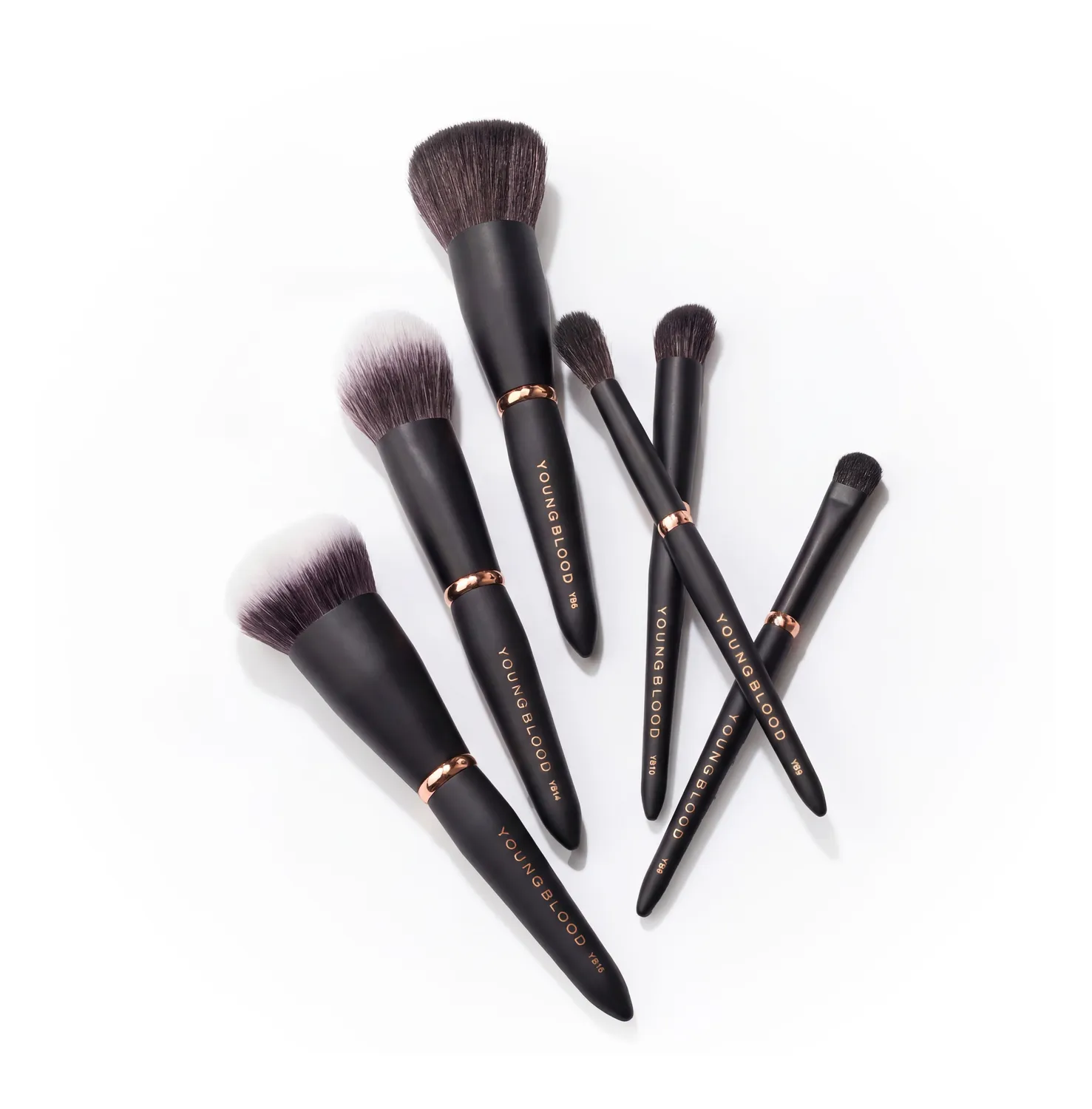 Youngblood Travel Luxe Brush Set 6 kwasten + etui reisset