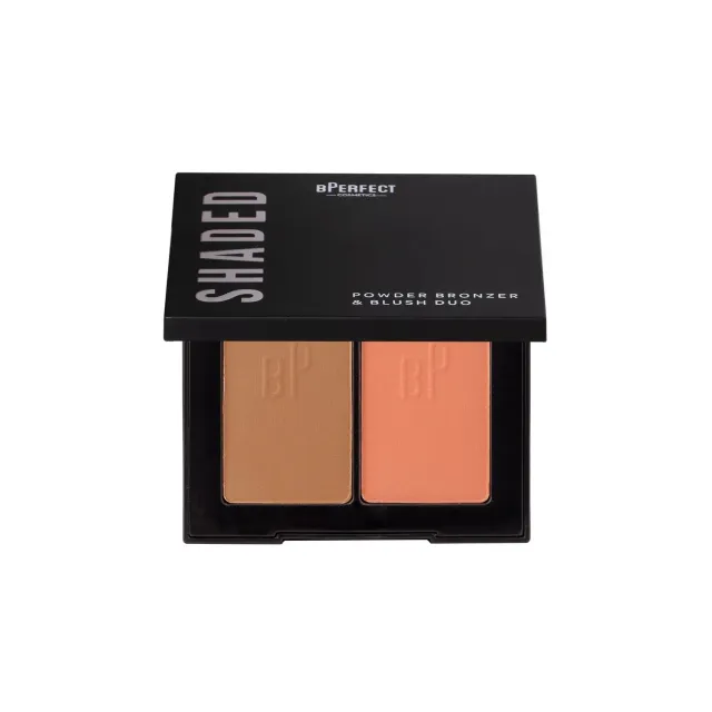BPerfect Shaded Powder Bronzer Blush Duo palette 01 Light mat