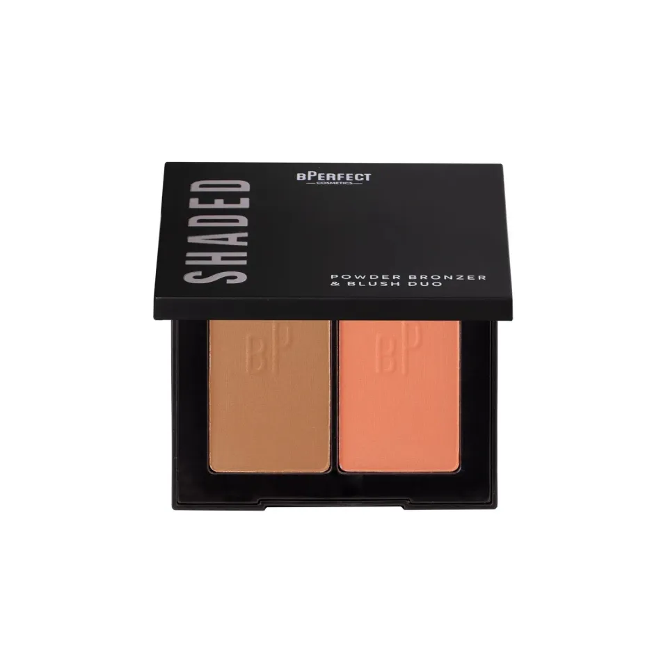 BPerfect Shaded Powder Bronzer Blush Duo palette 01 Light mat
