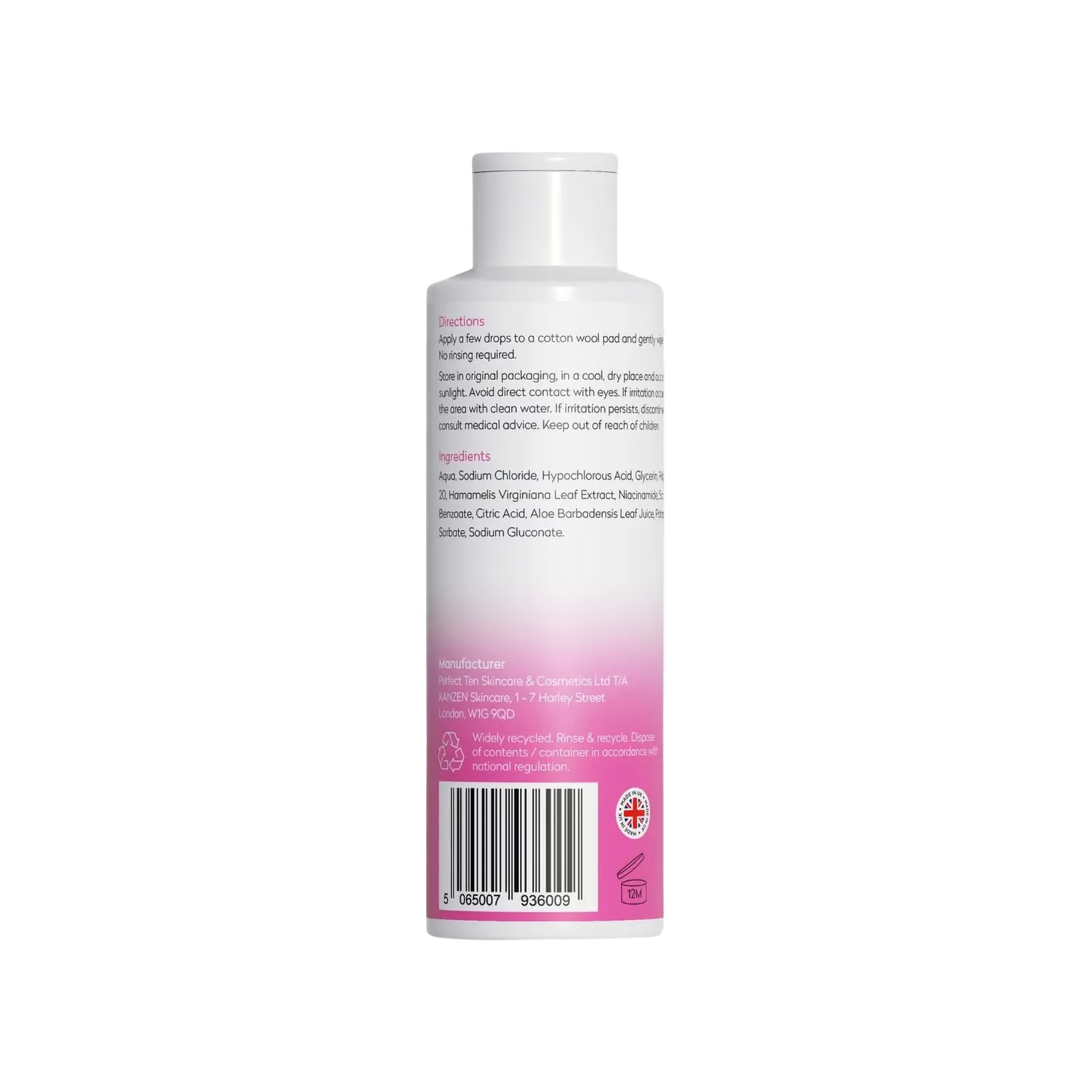 BPerfect Kanzen Gentle Toner gezichtstoner 100ml