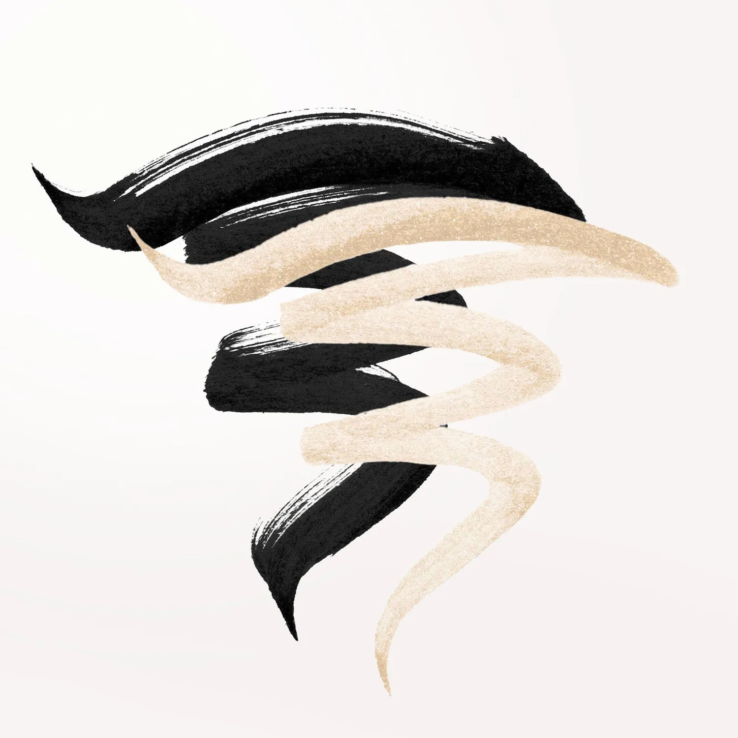 Stila Stay All Day Dual eyeliner Kitten Kosmo Intense Black