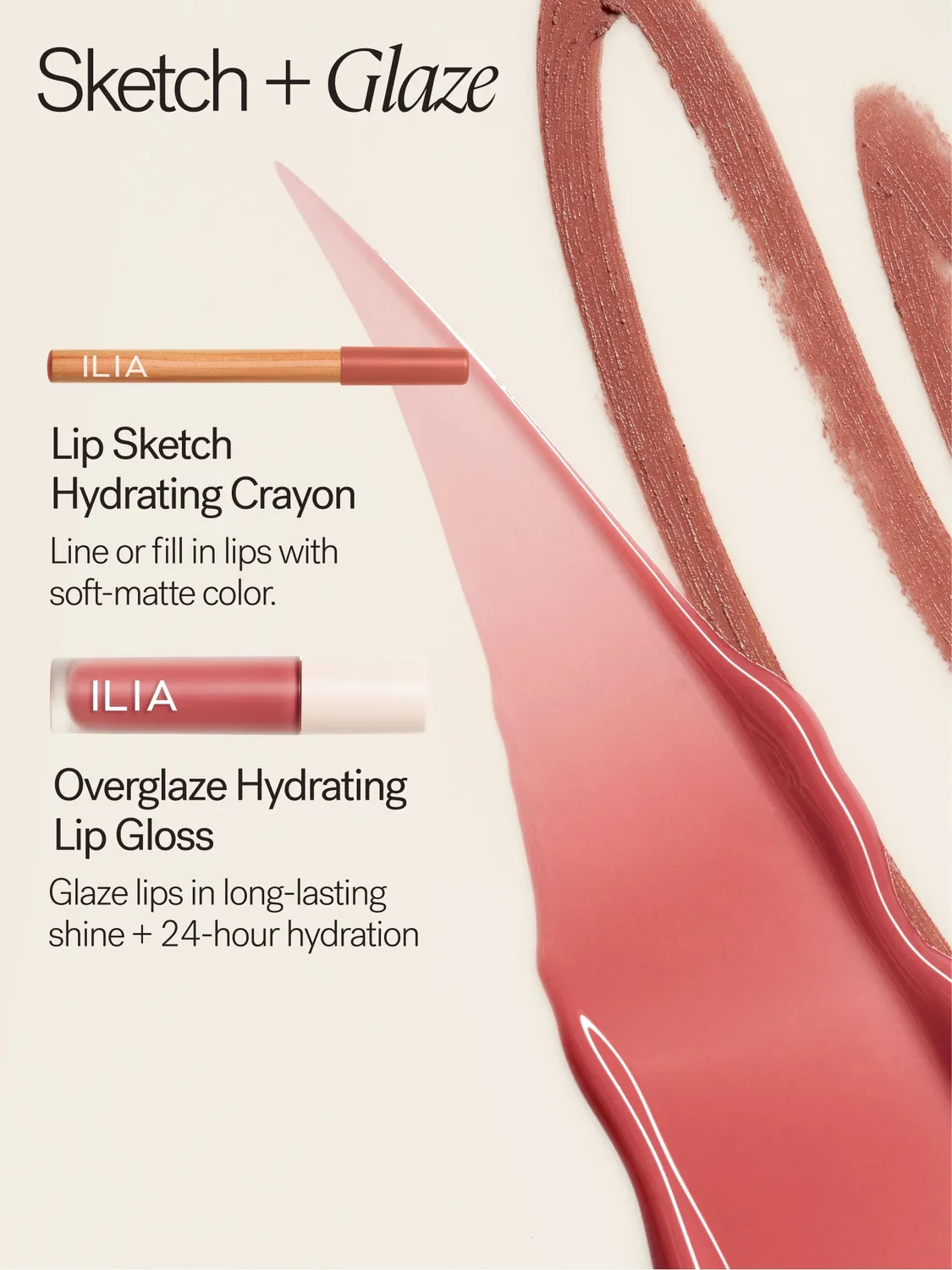 ILIA Overglaze Mini Lipgloss Trio 3x1,5 ml hydraterend