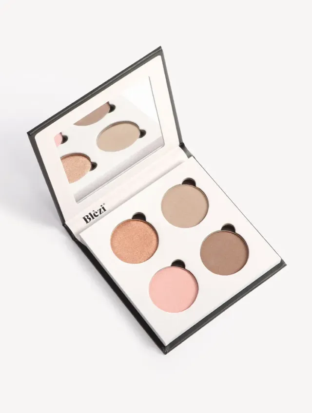 Blezi Nude Eyeshadow Palette oogschaduwpalette 4 kleuren natuurlijk