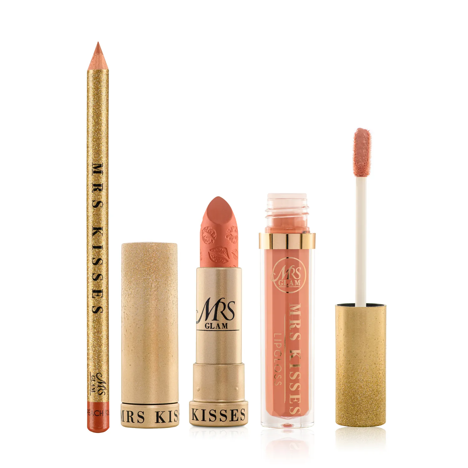 BPerfect Mrs Glam Mrs Kisses Perfect Trio lipset Rose