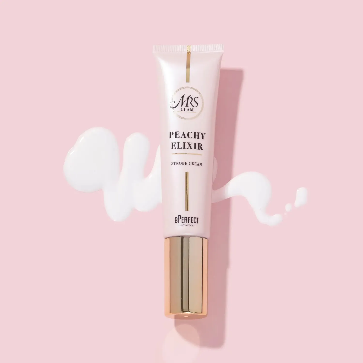 BPerfect Mrs Glam Peachy Elixir Strobe Cream highlighter