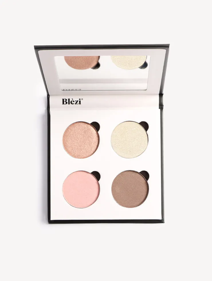 Blezi Natural Eyeshadow Palette oogschaduwpalet 4 kleuren aardetinten