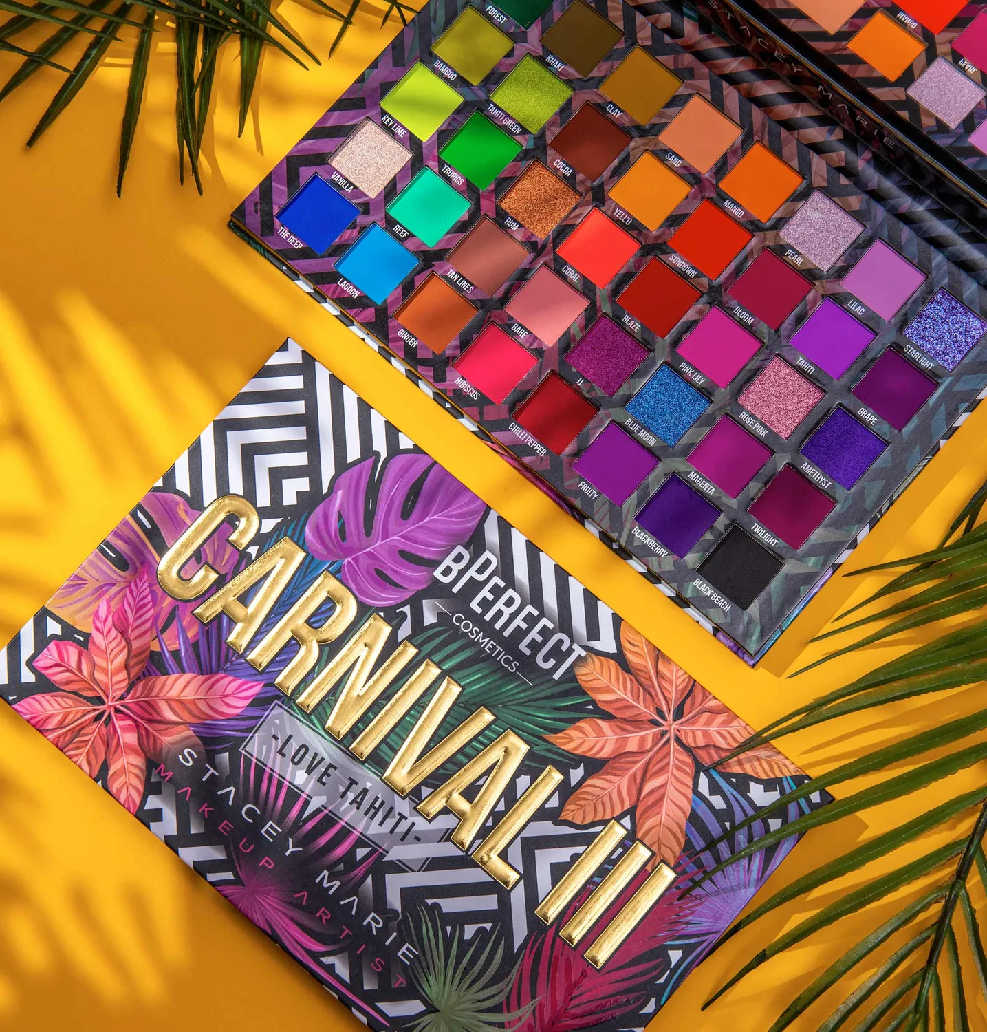 BPerfect Carnival III Love Tahiti Palette oogschaduw 64g