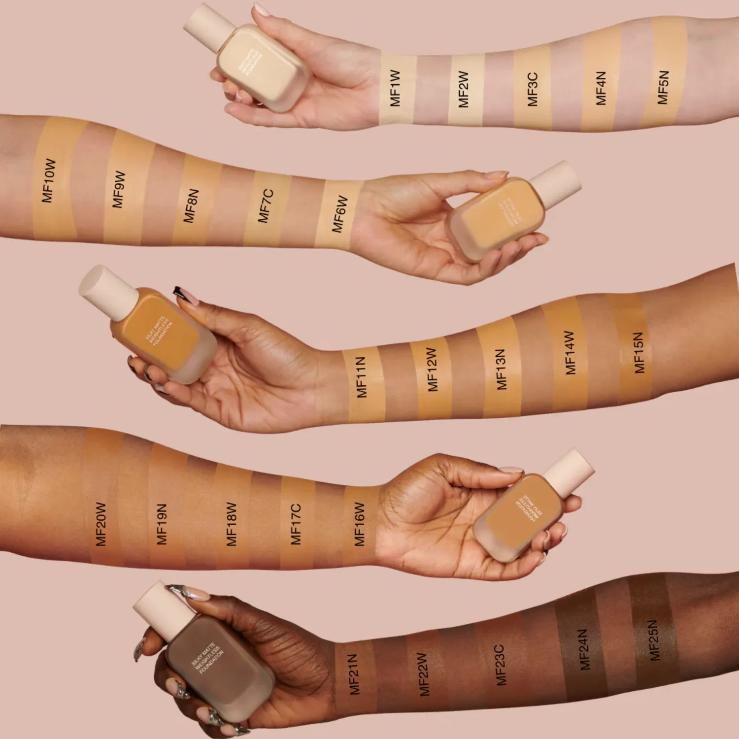 BPerfect HNB Silky Matte Weightless Foundation MF1N licht mat