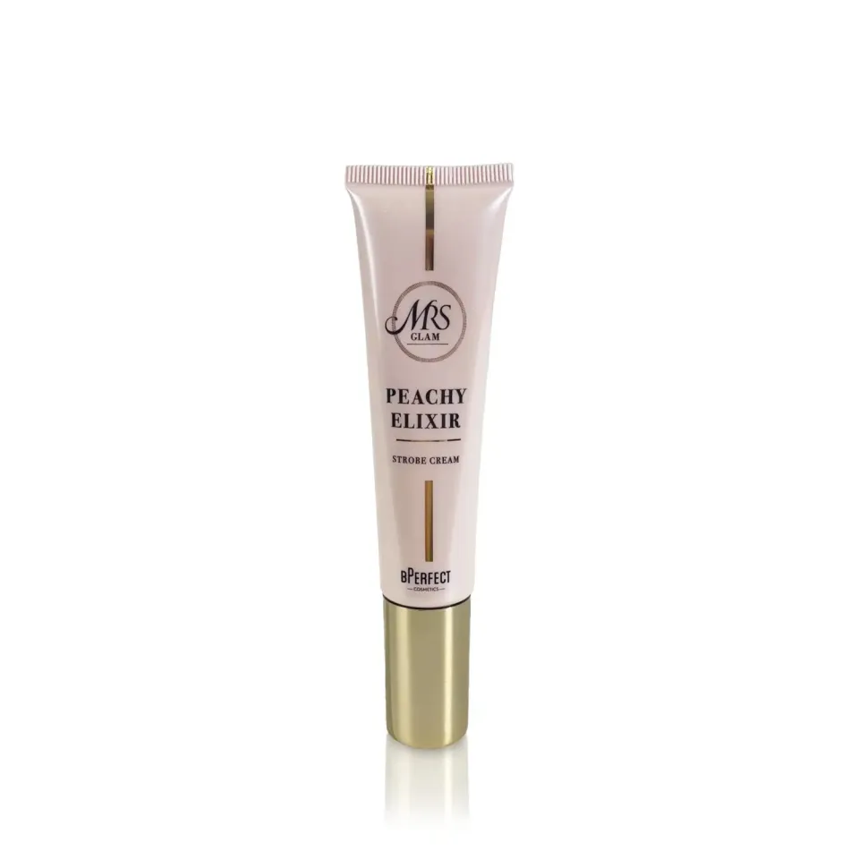 BPerfect Mrs Glam Peachy Elixir Strobe Cream highlighter